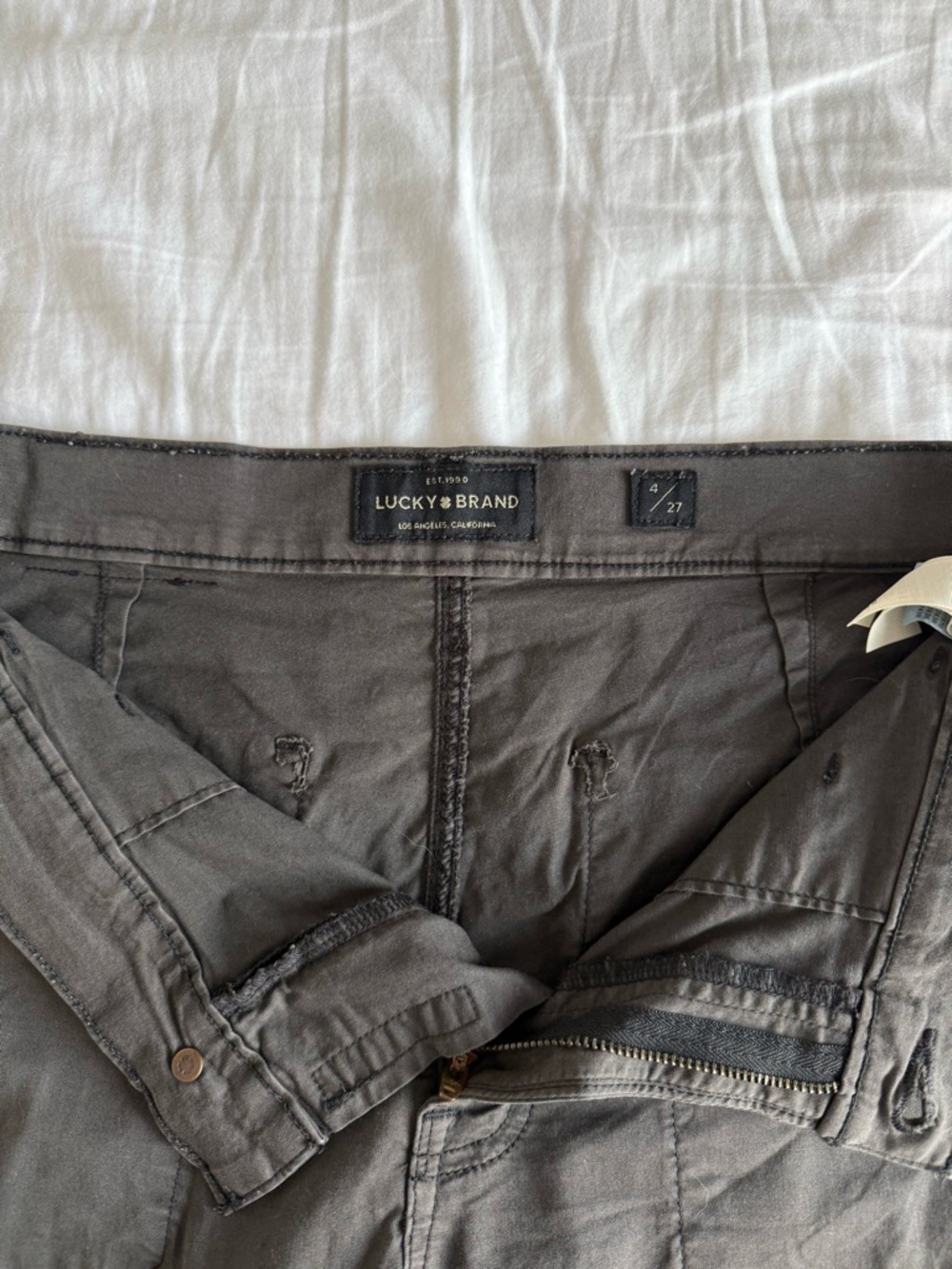 Lucky Brand Women’s Dark Gray The Cargo Pants - 4 - Picture 4 of 7